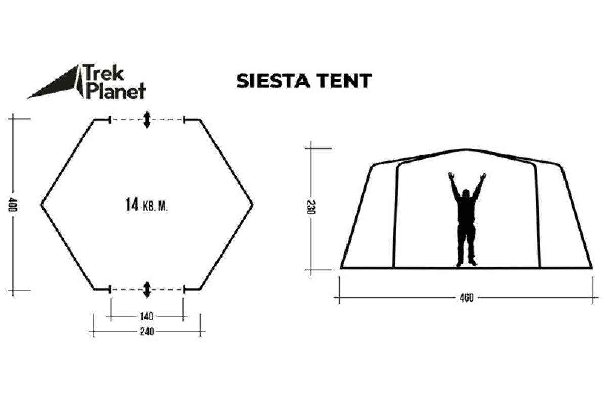 Раскладушка trek planet siesta кемпинговая